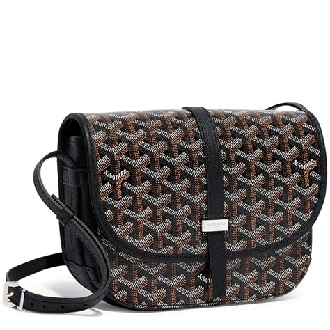 goyard messenger bag black|goyard belvedere bag price.